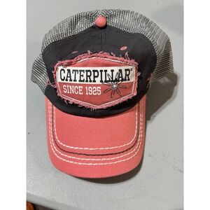 Caterpillar Since 1925 Snapback Trucker Hat Multi One Size Adjustable Mesh Back